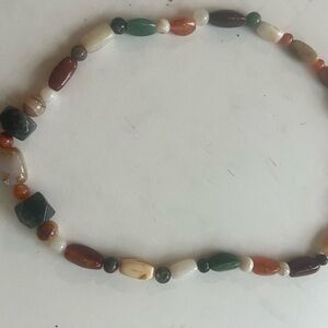 Multicolored beaded stones